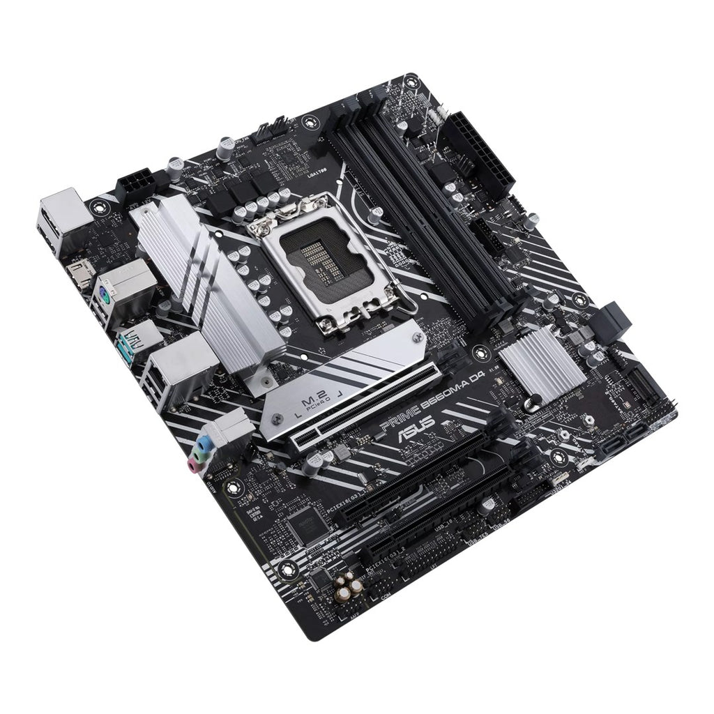 ASUS PRIME B660M-A D4-CSM - Intel - LGA 1700 - Intel® Celeron® - Intel® Core i3 - Intel® Core i5 - Intel® Core i7 - Intel® Core i9,... - DDR4-SDRAM - 128 GB - DIMM (90MB19K0-M1EAYC)
