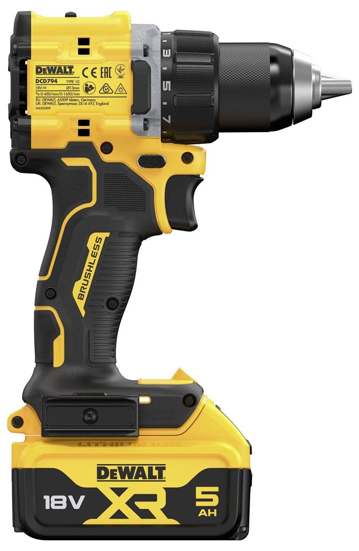 Cordless drill-driver 18V  2x5Ah battery