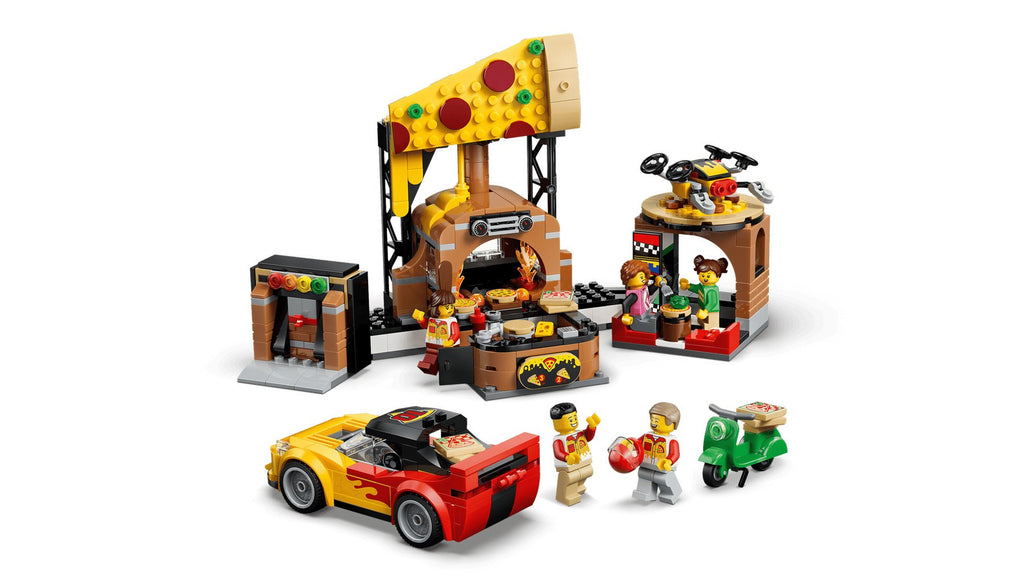 LEGO CITY 60496 Pizza Delivery Experience with Vehicles