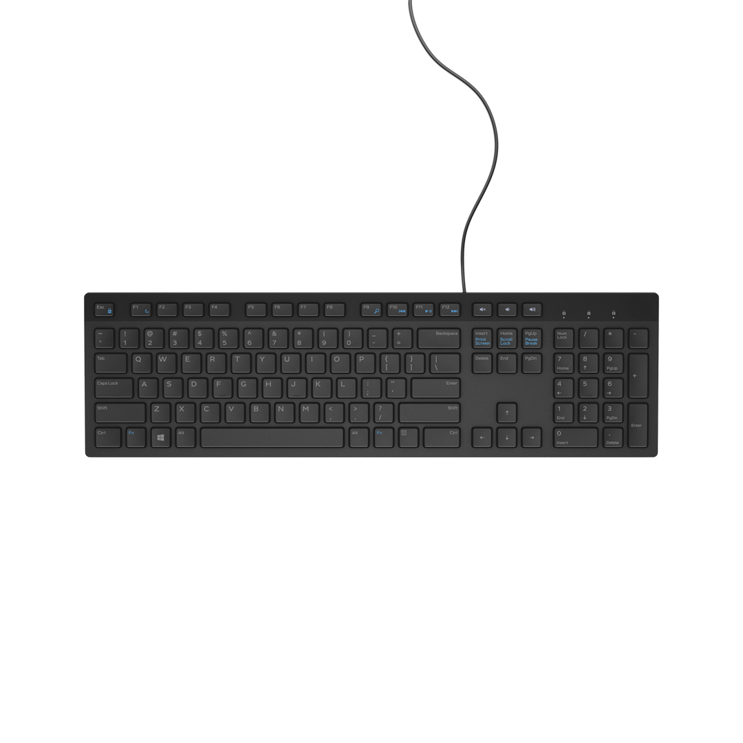 DELL KB216 USB QWERTY US International Keyboard Black