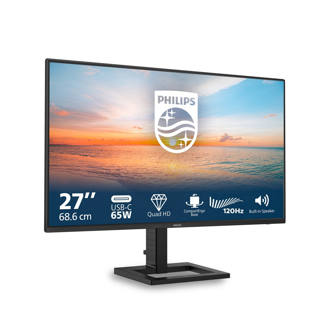 Philips 1000 Series 27E1N1600AE/00 Monitor 27" QHD 2560 x 1440 Black