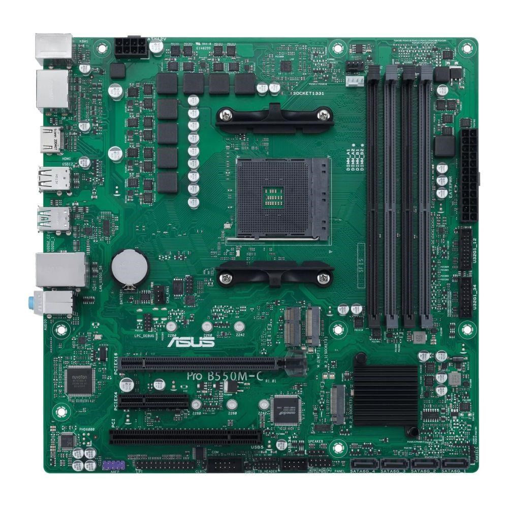 ASUS Pro B550M-C/CSM Micro ATX Motherboard Socket AM4 AMD B550 Chipset Gen2