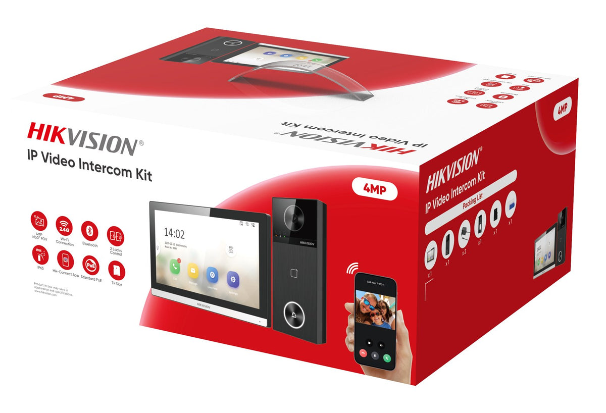 Hikvision DS-KIS610-P video intercom system 17.8 cm (7 ) Black
