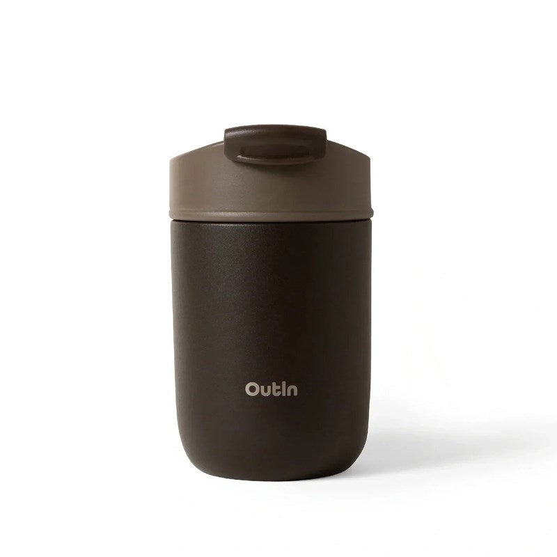 Outin Travel Mug, 350 ml Capacity, Stainless Steel, Model OT-TUM-01-TB
