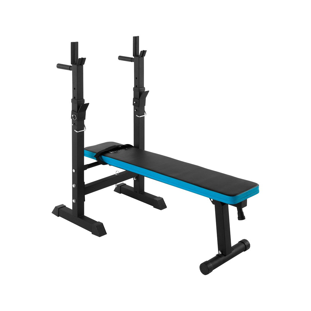 REBEL ACTIVE Adjustable Straight Training Bench with Stands