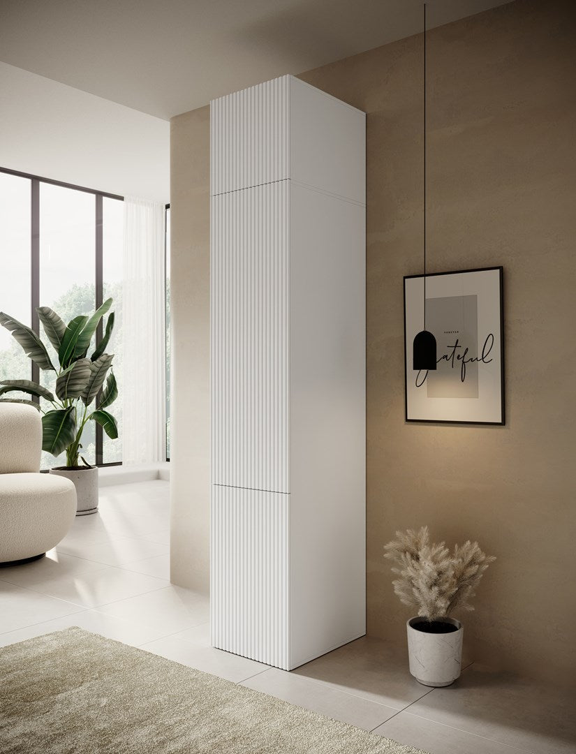Wardrobe PAFOS 1D BASE 45x55 5x45 White Matt