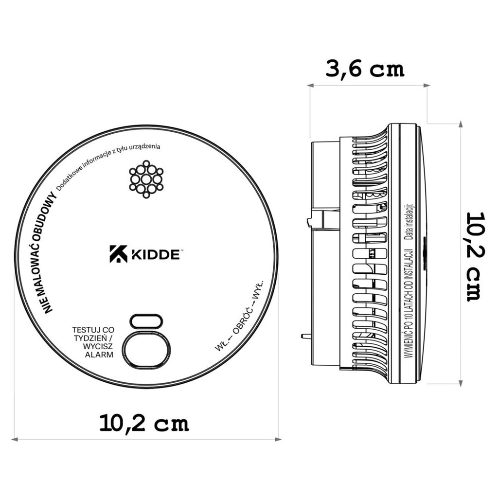 KIDDE Set of Two Smoke Detectors 2030-DSR3