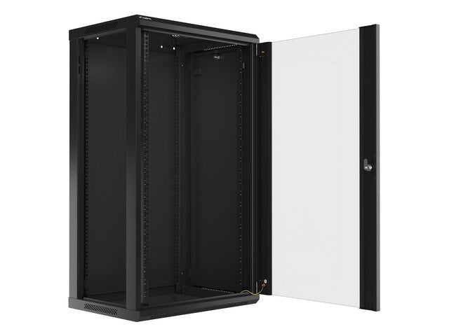 Lanberg WF01-6422-10B 22U Wall-Mounted Rack Cabinet Black