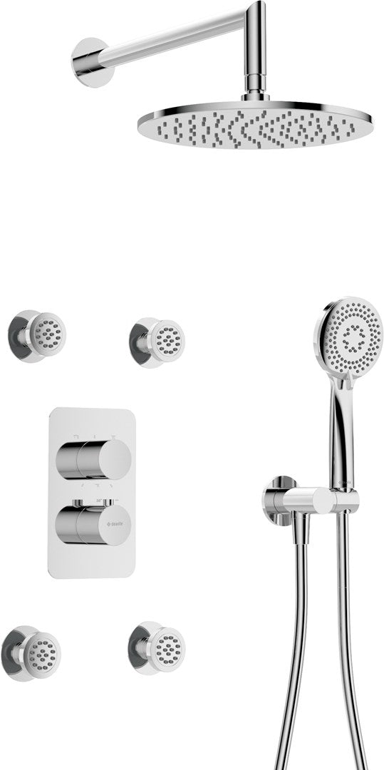 deante Shower Set with Thermostatic Box BXYV0EBT 8300 g 340 mm Width 480 mm Length 200 mm Height