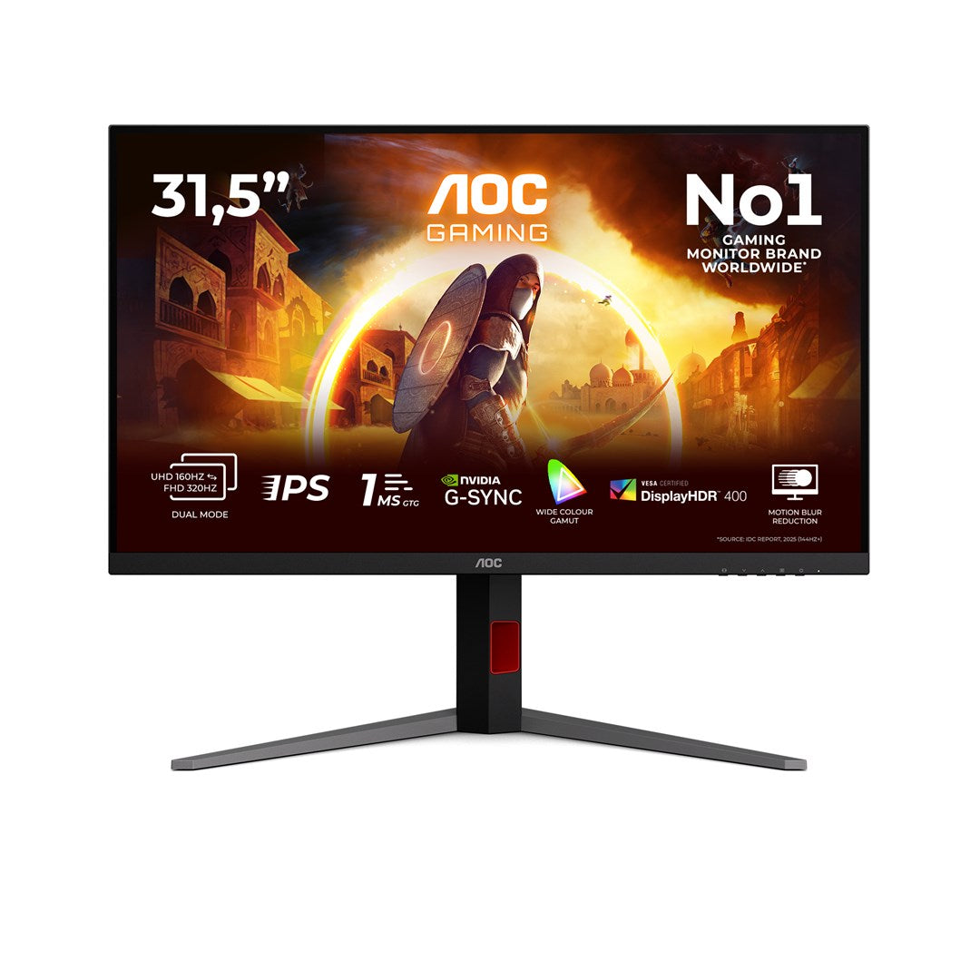 AOC G4 U32G4U 31.5" 4K Ultra HD Monitor Black, Red