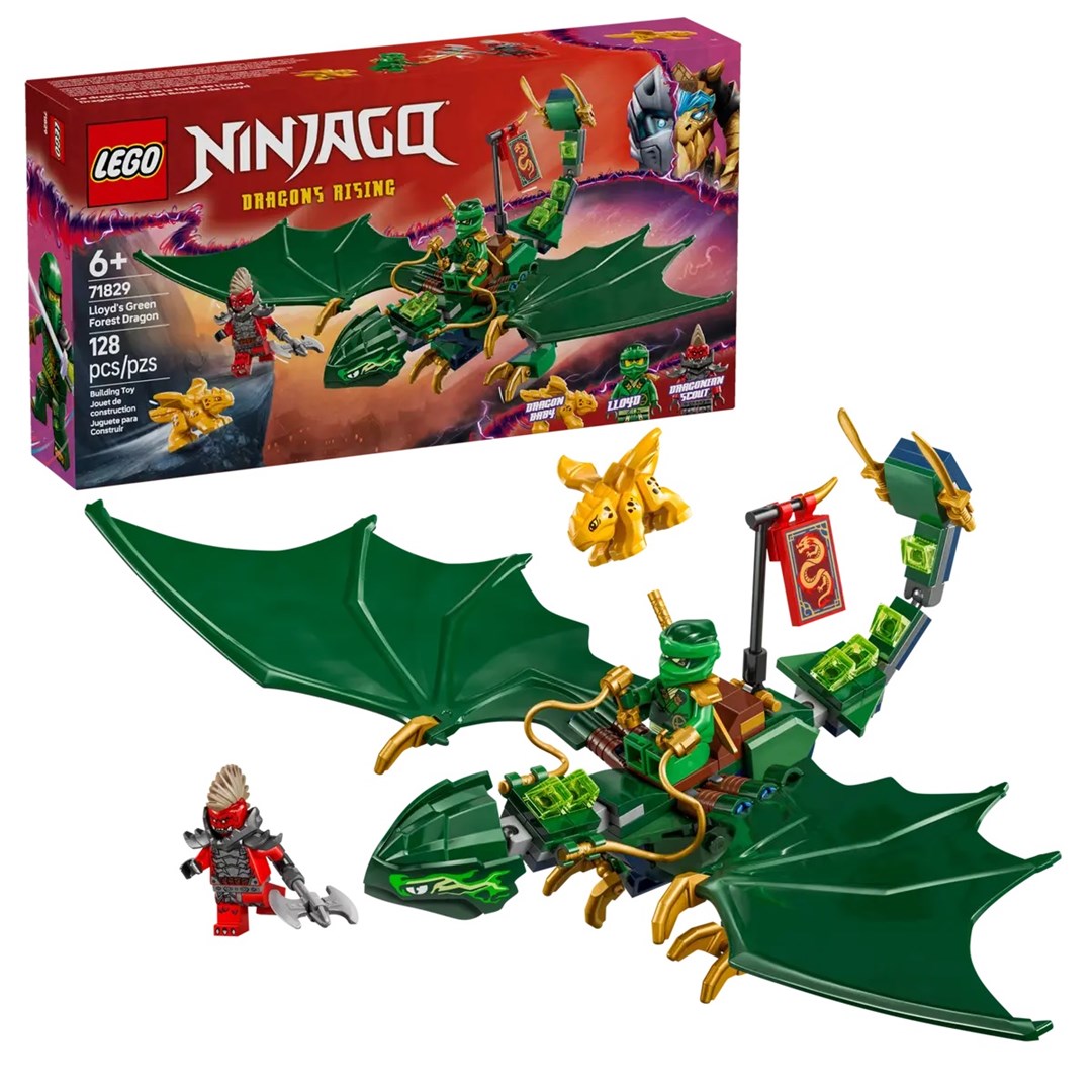 LEGO NINJAGO 71829 Lloyd's Green Forest Dragon Building Kit