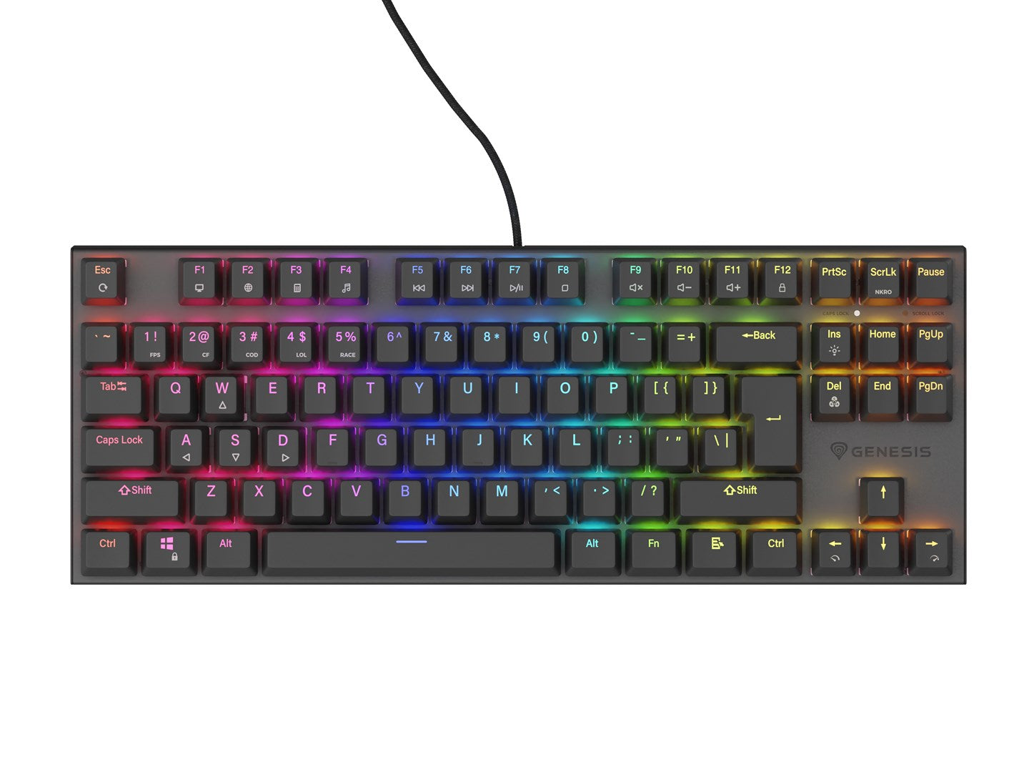 GENESIS NKG-2155 Keyboard Gaming USB QWERTY UK International Black