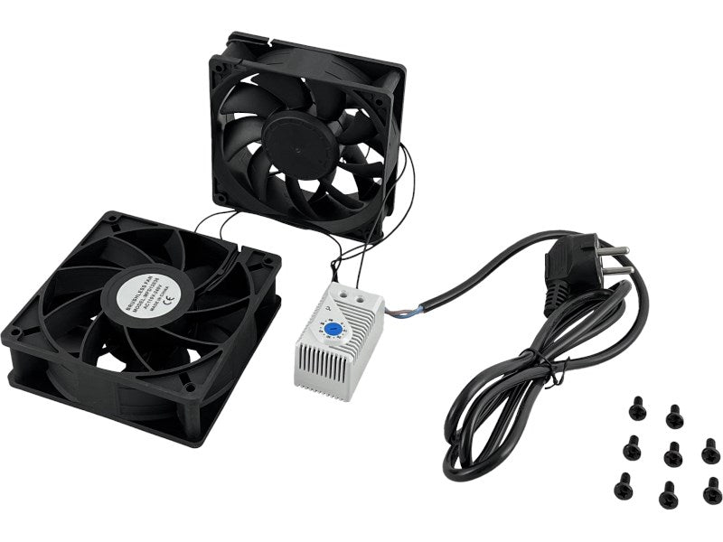ALANTEC External Cabinet Fan with Thermostat, Set of 2, Model SA-F-C-T-01