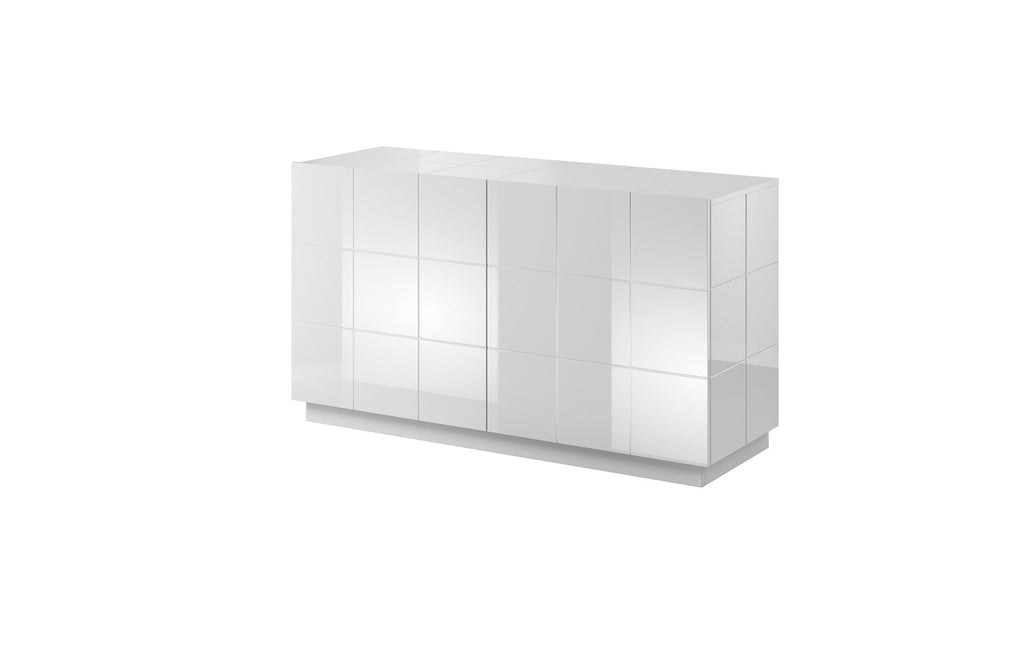Cama Sideboard 2D REJA White Gloss/White Gloss - Modern Style