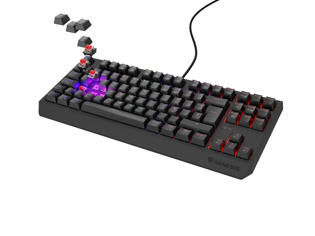 GENESIS Thor 230 TKL Keyboard Gaming USB QWERTY Spanish Black
