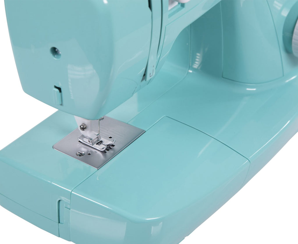 SINGER Simple 3223 G Semi-Automatic Sewing Machine Turquoise 4 Step Rotary Dial Zigzag Foot