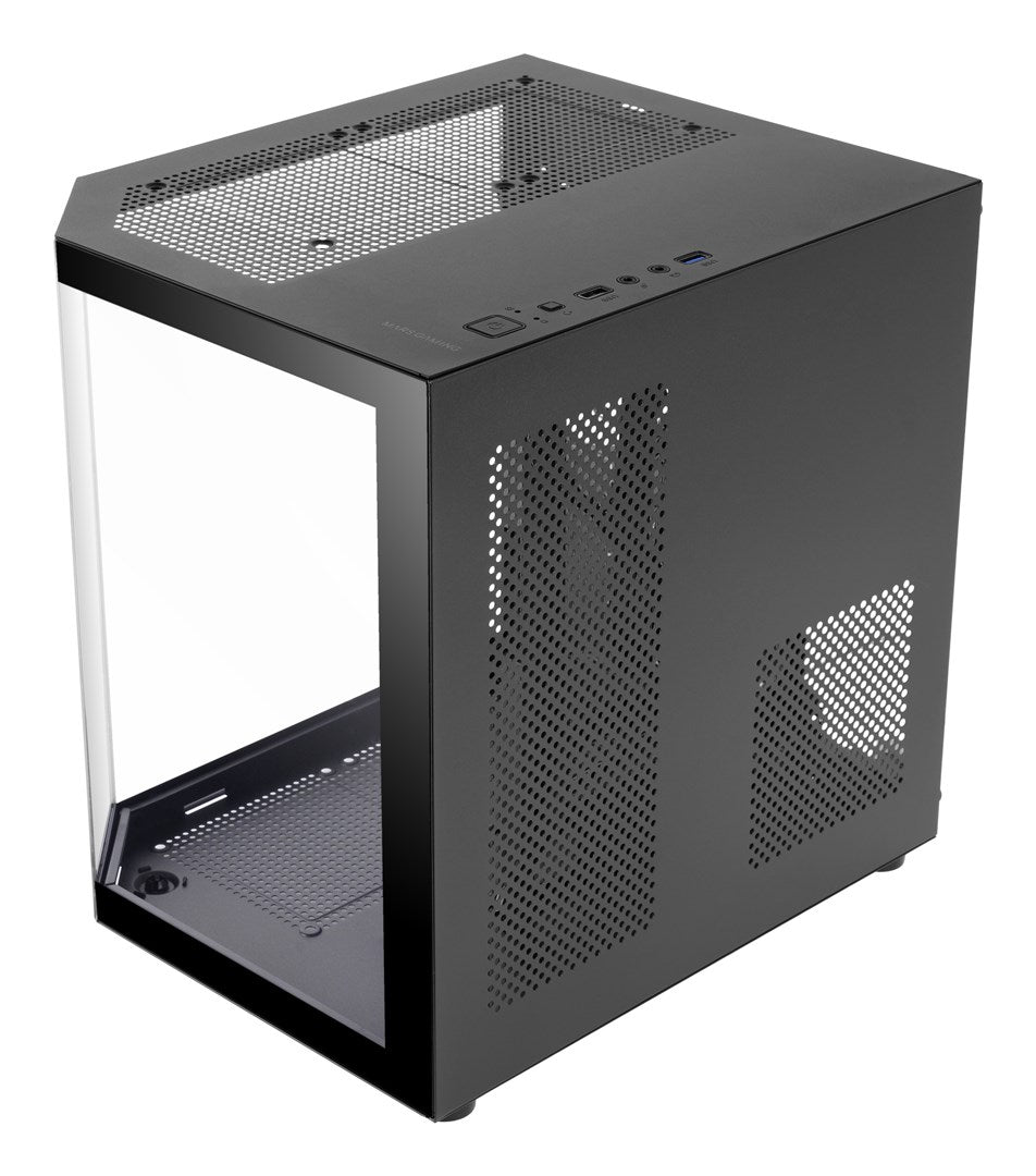 Mars Gaming MC-3TLITE Mini Tower Black - Compact Case for Micro ATX and Mini-ITX
