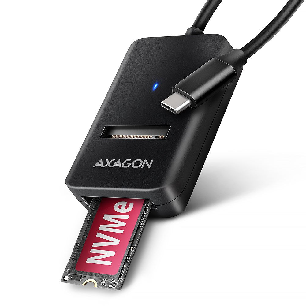 AXAGON USB-C SSD Adapter M.2 NVMe SATA 10 Gbit/s Model ZUUS-702