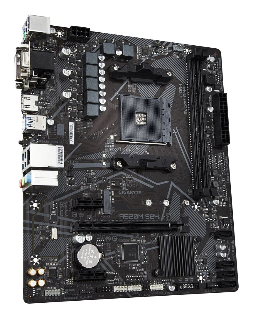 Gigabyte A520M S2H Motherboard - micro ATX - Socket AM4 - AMD A520 Chipset