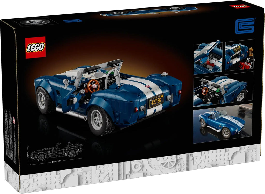 LEGO ICONS 10357 Shelby Cobra 427 S/C Model Car Kit