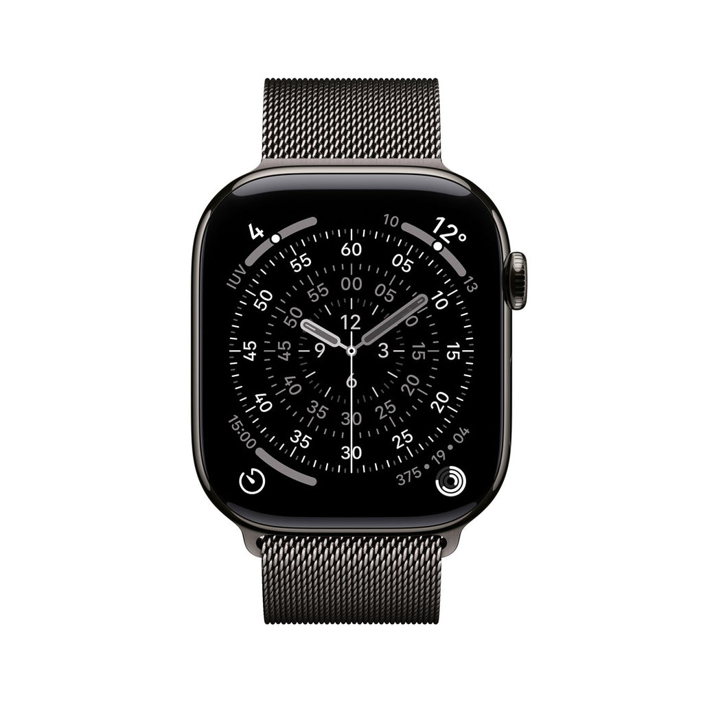 Apple Watch Series 11 GPS + Cellular 46 mm - Slate Titanium Case with Slate Milanese Loop - S/M MFD34ZR/A