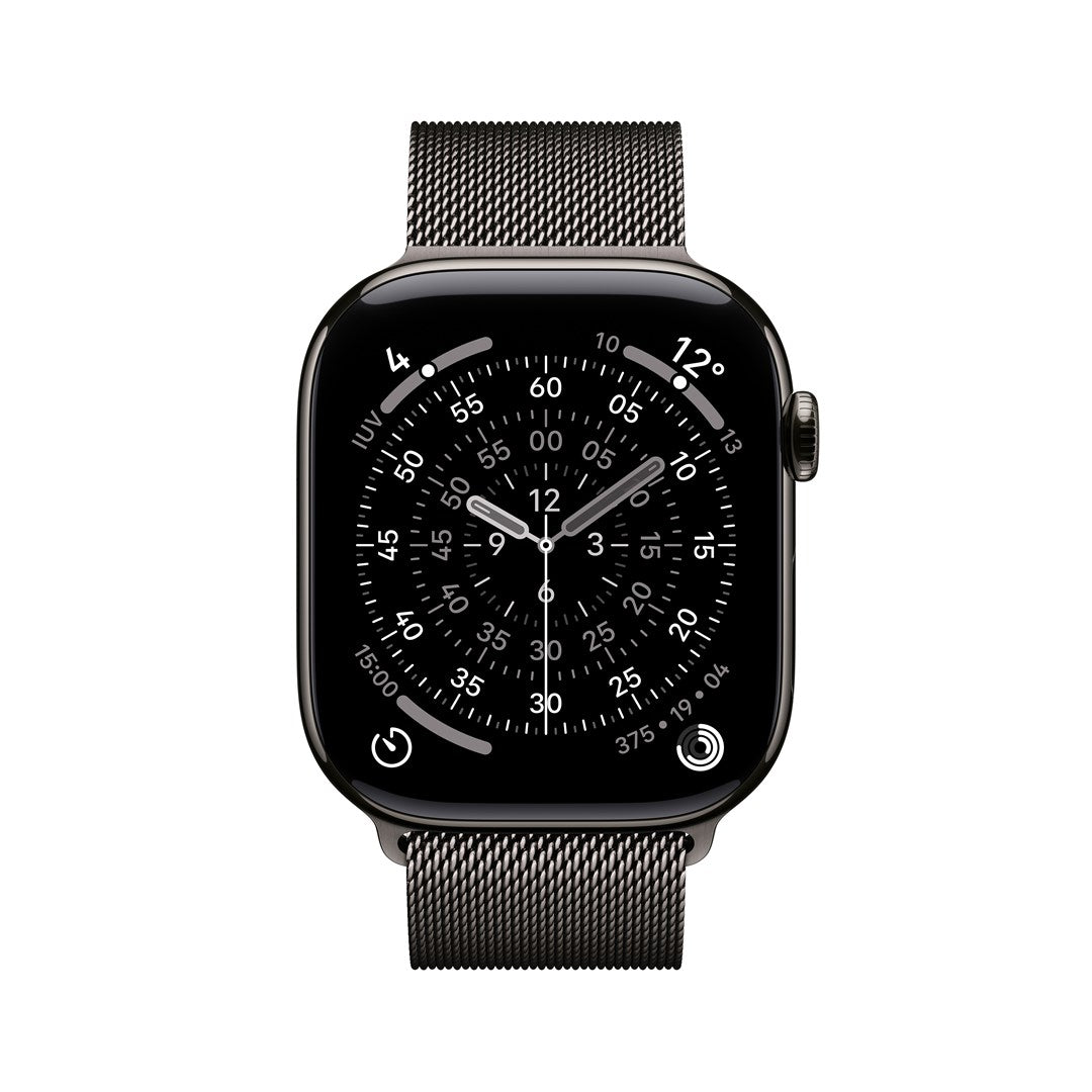 Apple Watch Series 11 GPS + Cellular 46 mm - Slate Titanium Case with Slate Milanese Loop - S/M MFD34ZR/A