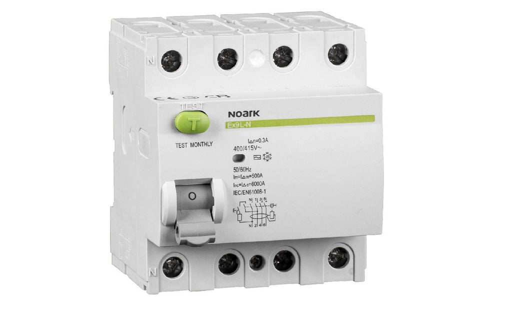 Noark Residual Current Circuit Breaker Ex9L-N 4P 40A 30mA