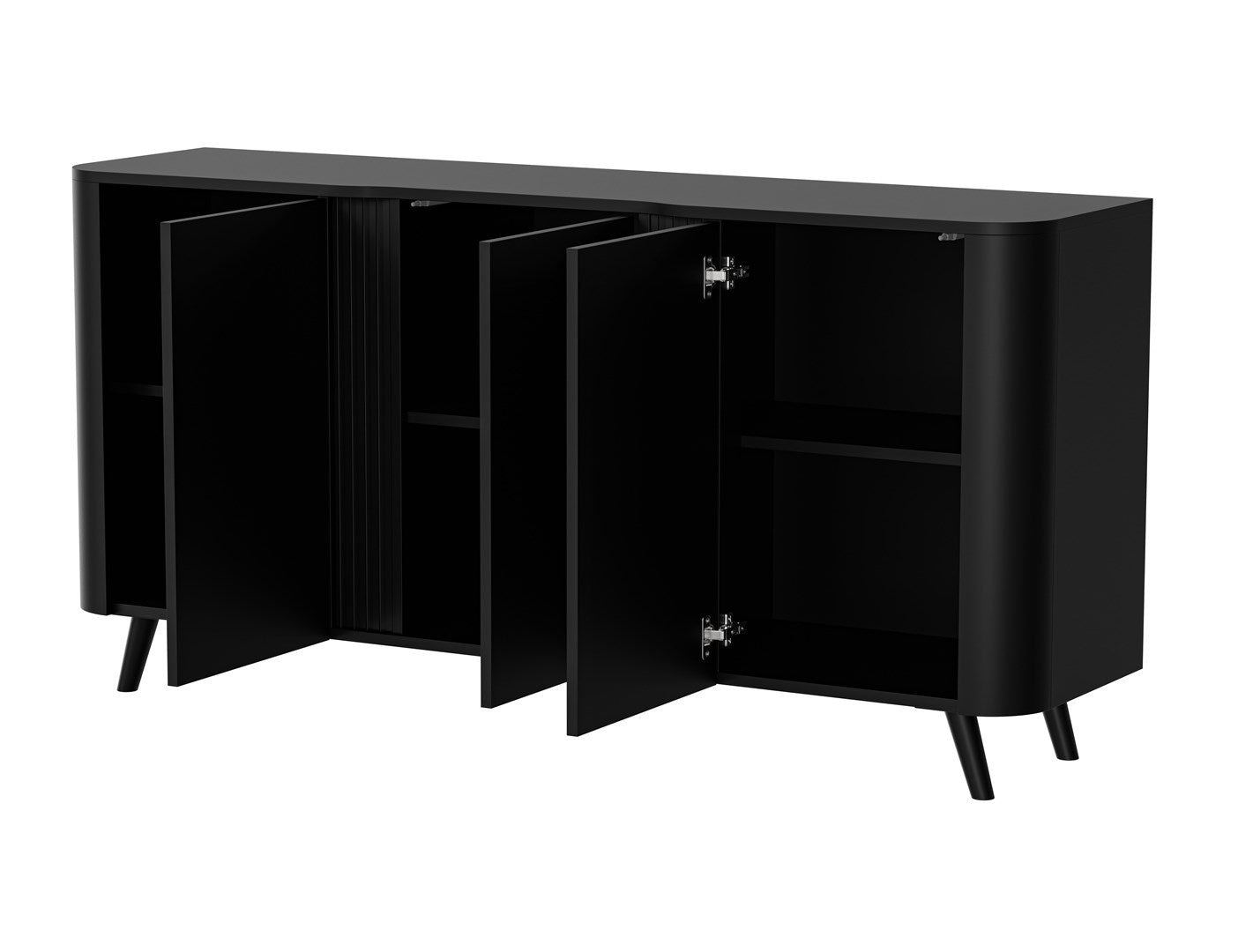 Cama Chest of Drawers VOLARE 151x39x75 Black