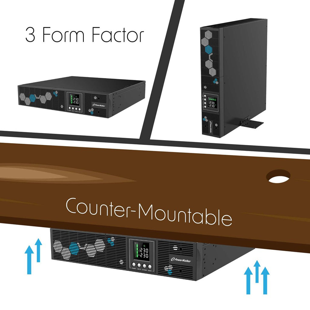 PowerWalker VI 1000 RLP Line-Interactive UPS 1 kVA 900 W 8 AC outlets