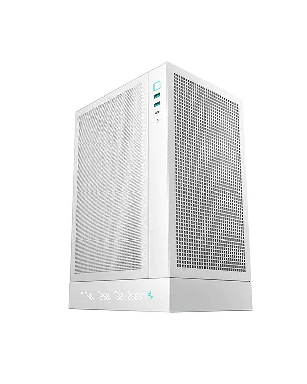 DEEPCOOL CH170 Digital Mini Tower Case - M-ITX Form Factor - White