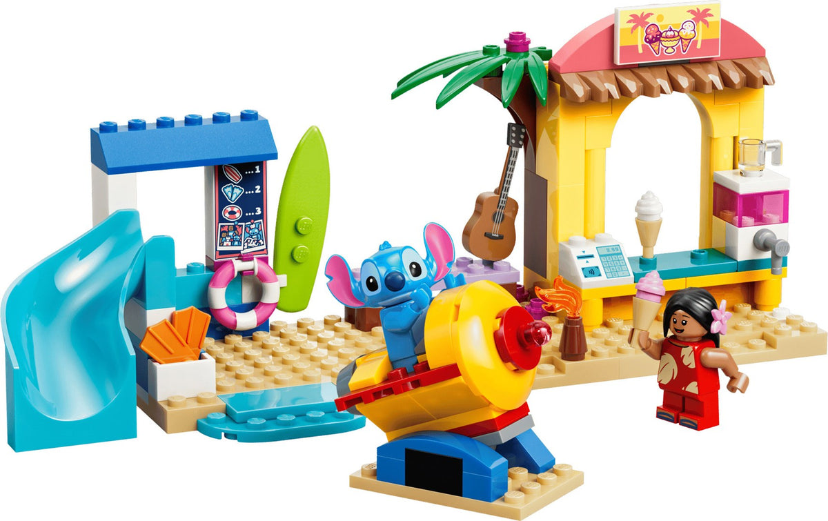 LEGO DISNEY Beach Fun with Lilo & Stitch 43280 Building Blocks 113 Pieces Ages 4+