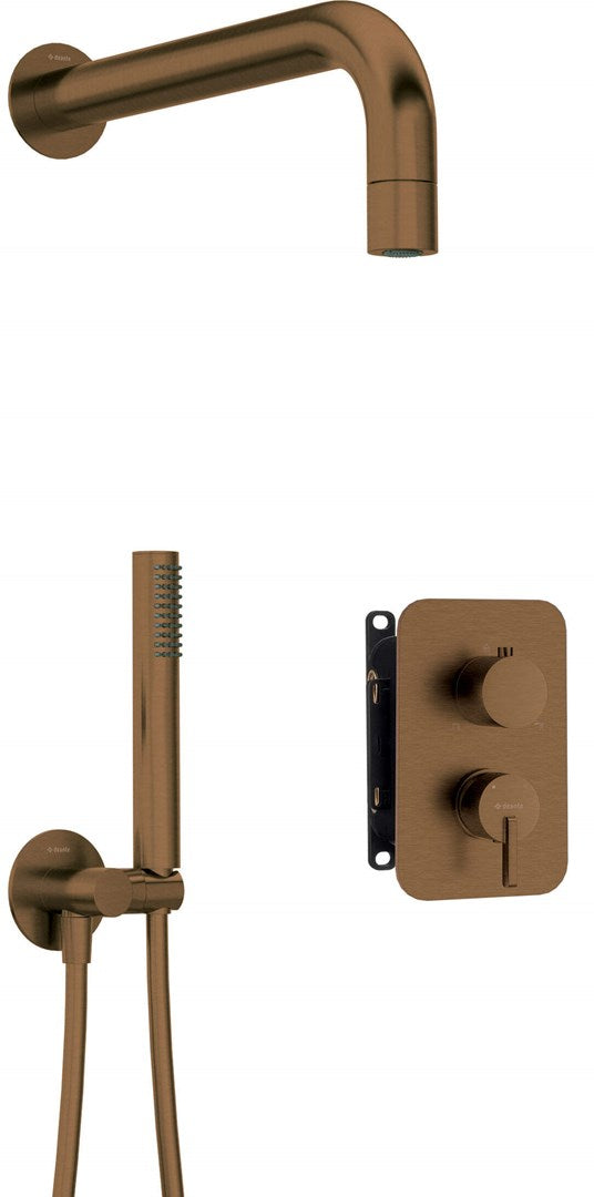 Deante Concealed Shower Set Brass Round 1-Function 1500mm