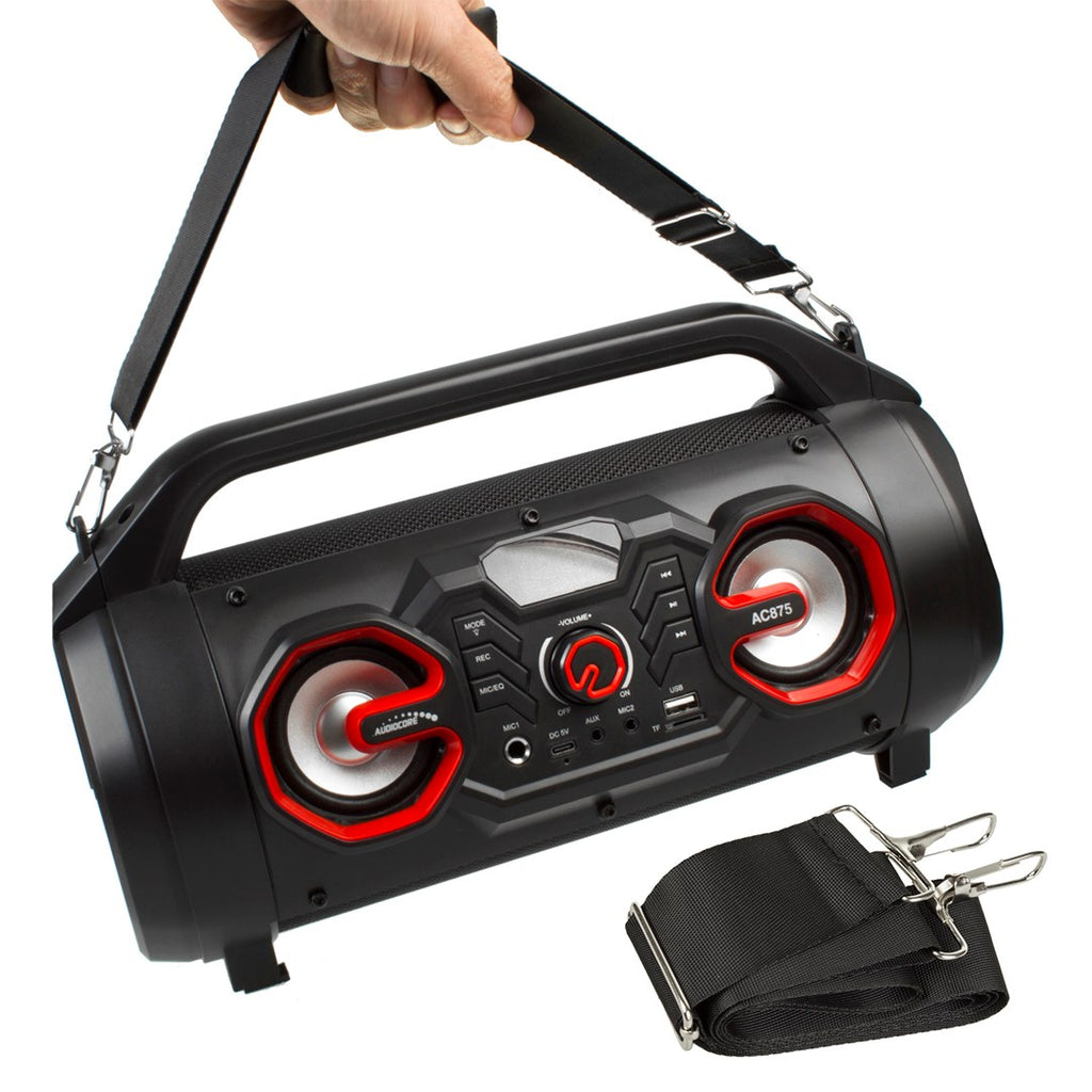 Bazooka Audiocore Portable Speaker Bluetooth 5.0 FM Radio Micro Card SD IPX4 2000mAh AC875