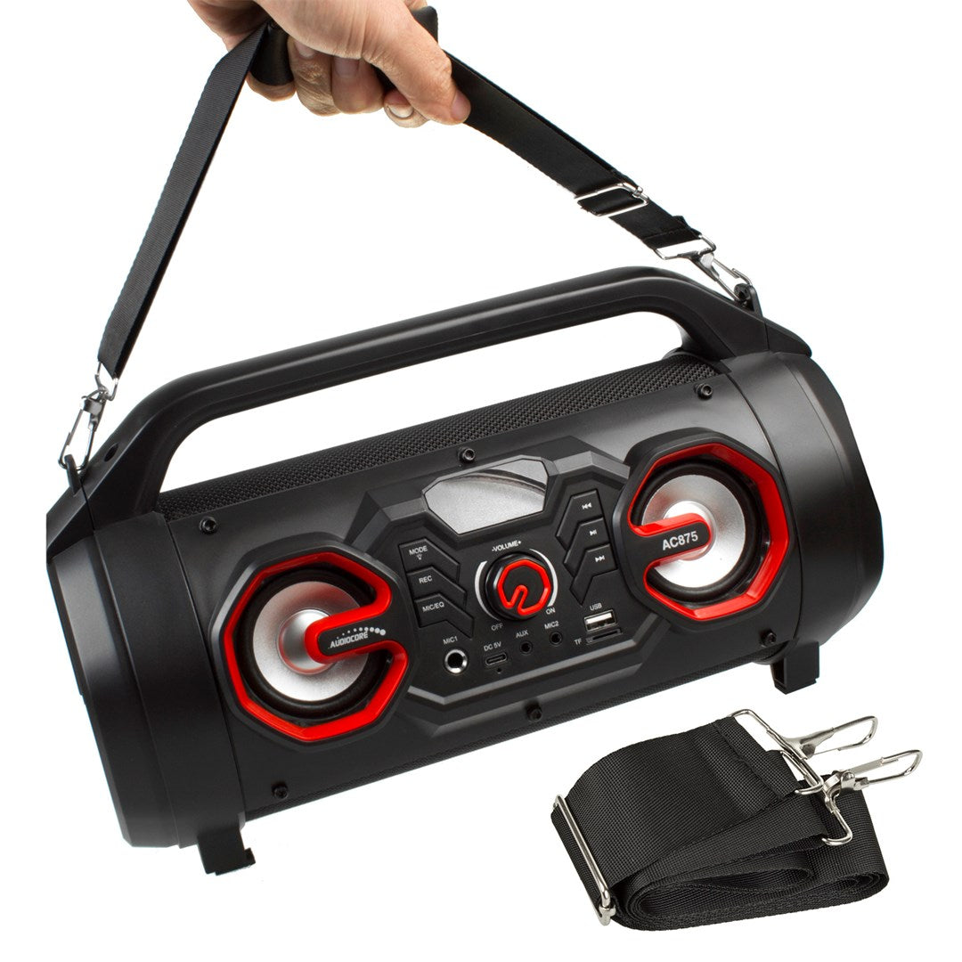 Bazooka Audiocore Portable Speaker Bluetooth 5.0 FM Radio Micro Card SD IPX4 2000mAh AC875