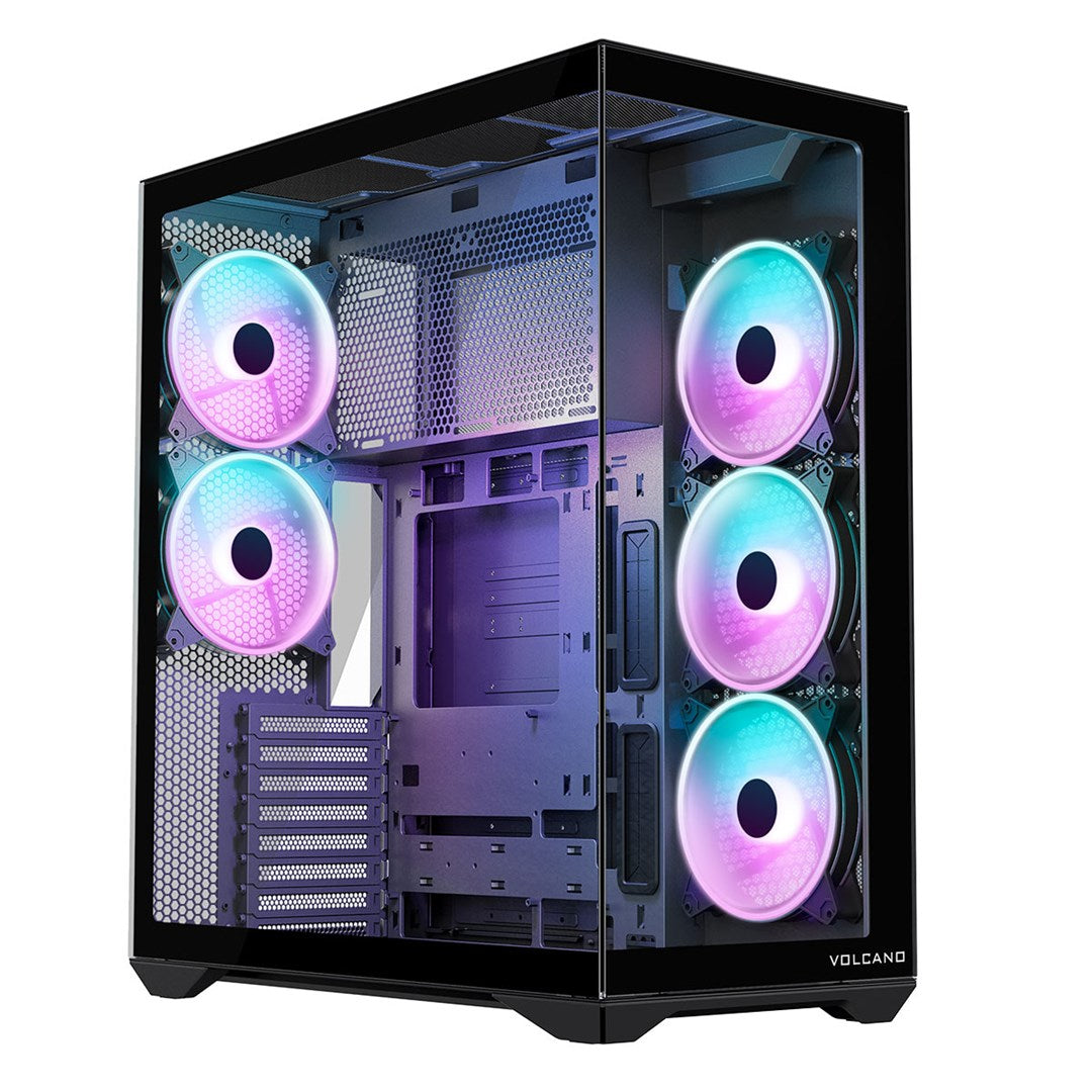 MODECOM Volcano Space XL ARGB Full Tower Case with 5 Fans, Black - AT-SPACE-XL-5F-ARGB-10