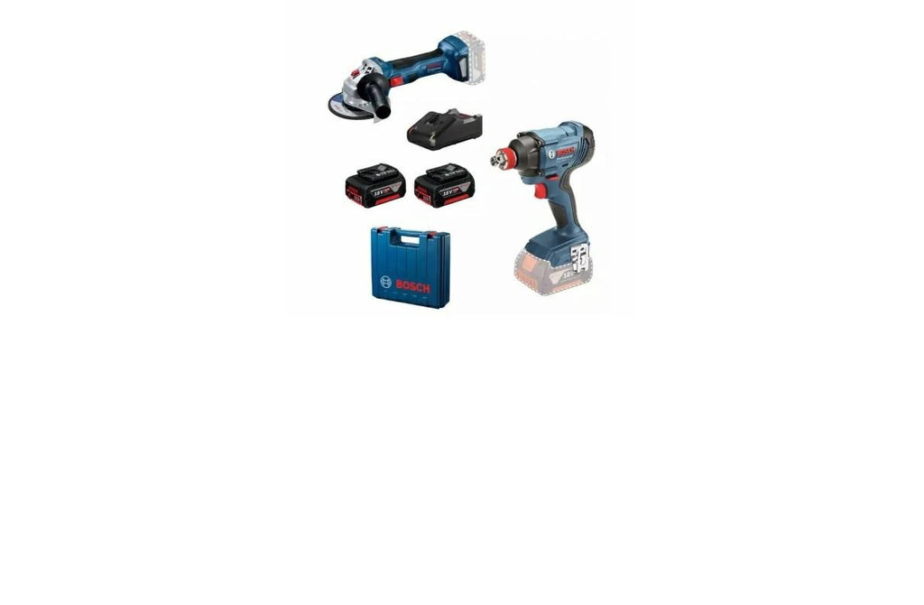 Bosch Cordless Combo Kit GDX 180 + GWS 180 2x 4.0AH N1U