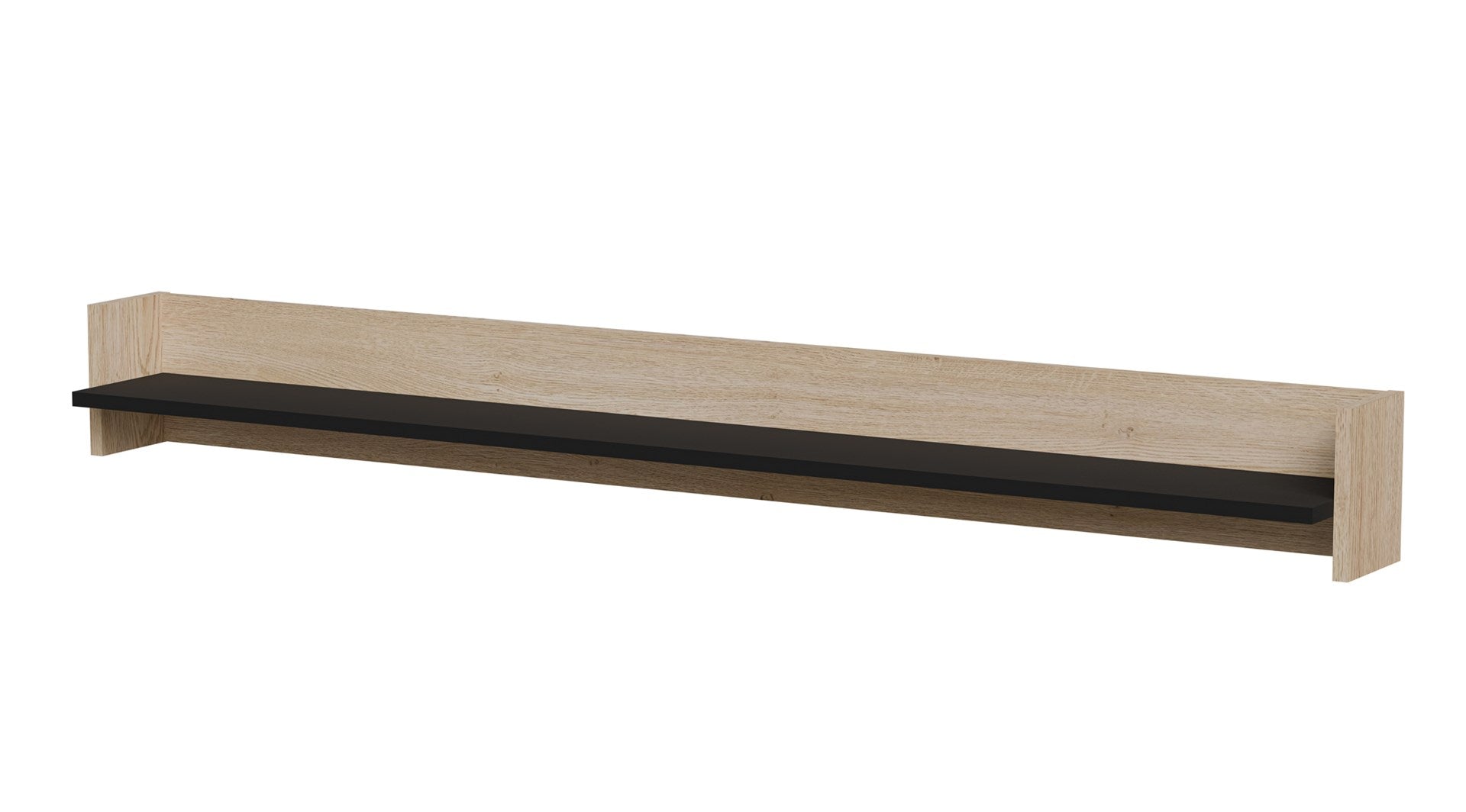 Cama Shelf PORTO 150x18x16.5 Oak/Black