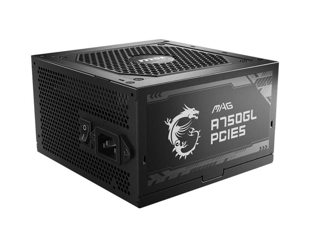 MSI MAG A750GL PCIE5 Power Supply Unit 750W 20+4 Pin ATX Black