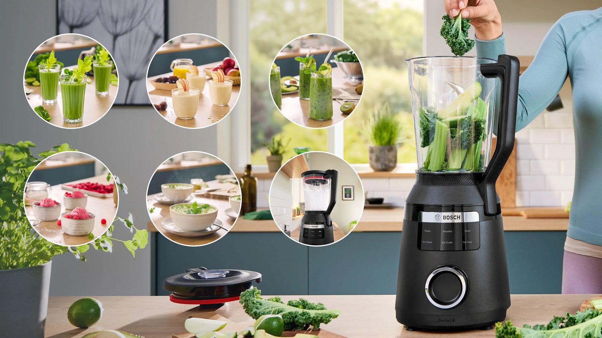 Bosch Serie 6 Tabletop Blender 2 L 1800 W Black MMB6652B
