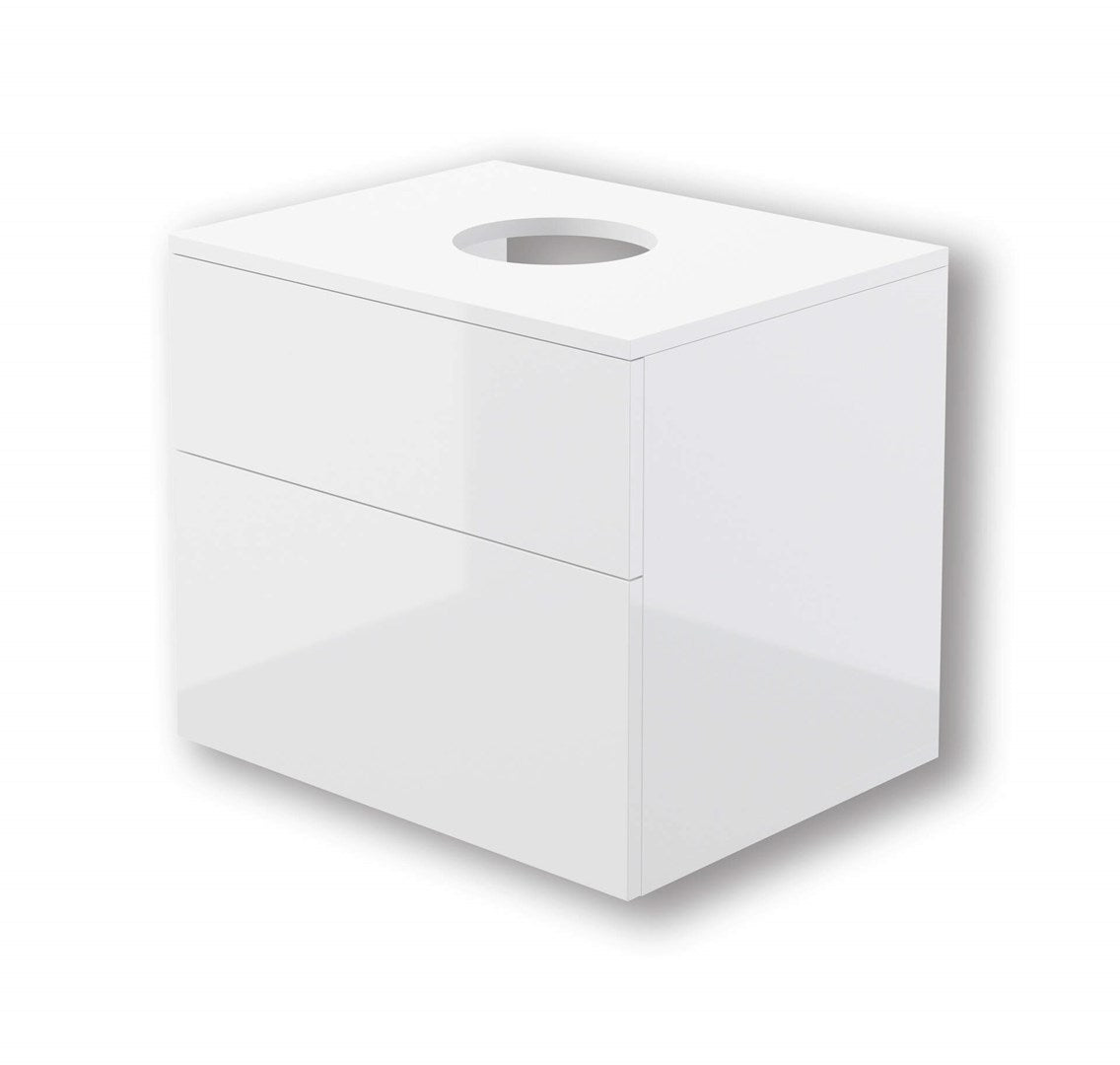 Deante Washbasin Cabinet With Worktop - Wall-Hung - White - SDI 6B61