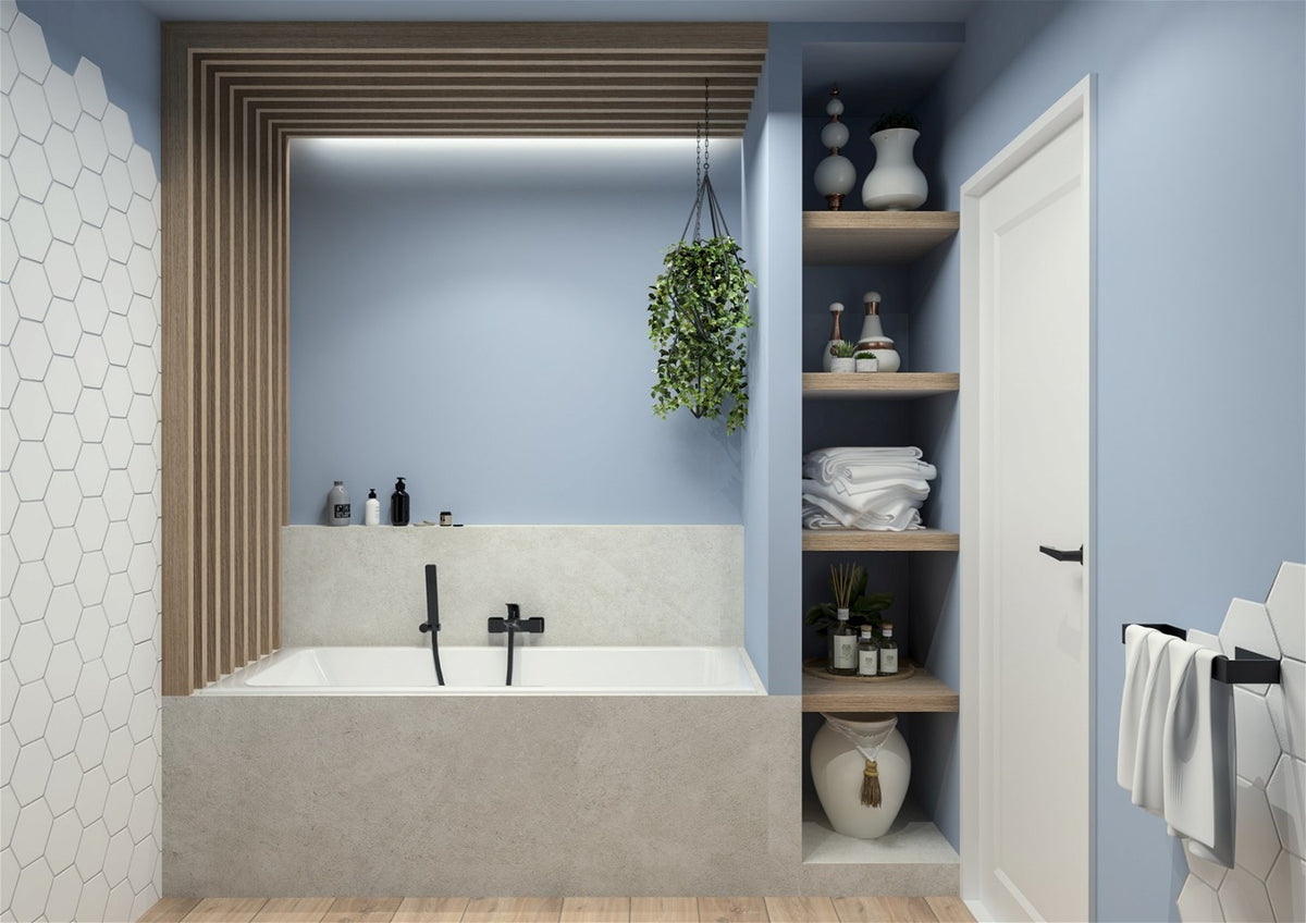 Deante Wall-Mounted Bathtub Mixer Semi-Matte Black BQH N10M