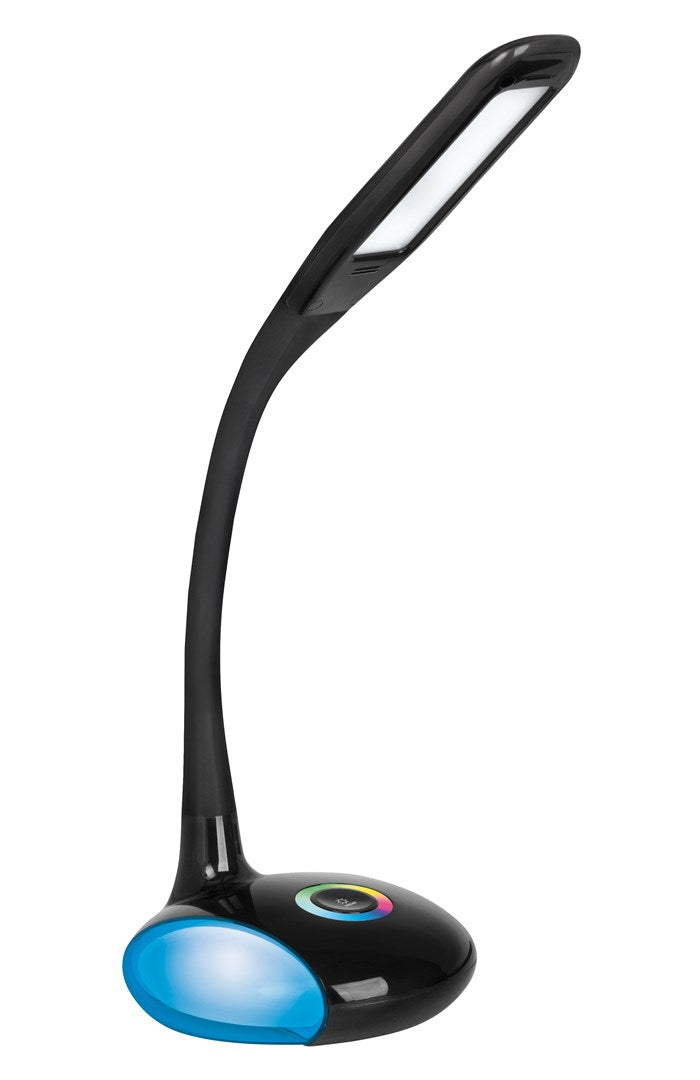 Activejet LED Desk Lamp VENUS BLACK RGB Base - 5W, Adjustable Color, Modern Design