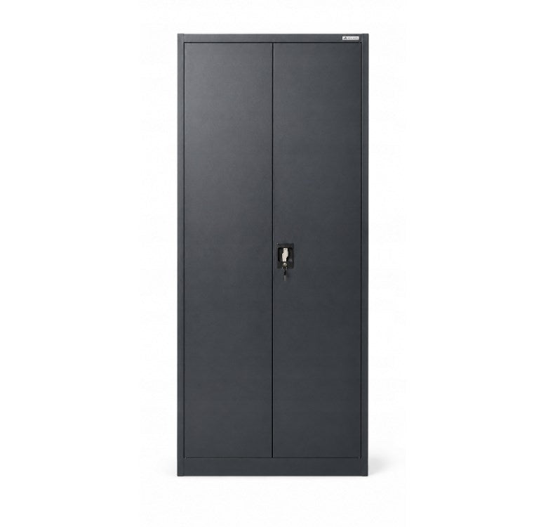 Iron Mate Wardrobe Saturn_7016 - Metal, 1850 mm Height, 900 mm Width, 450 mm Depth, Anthracite