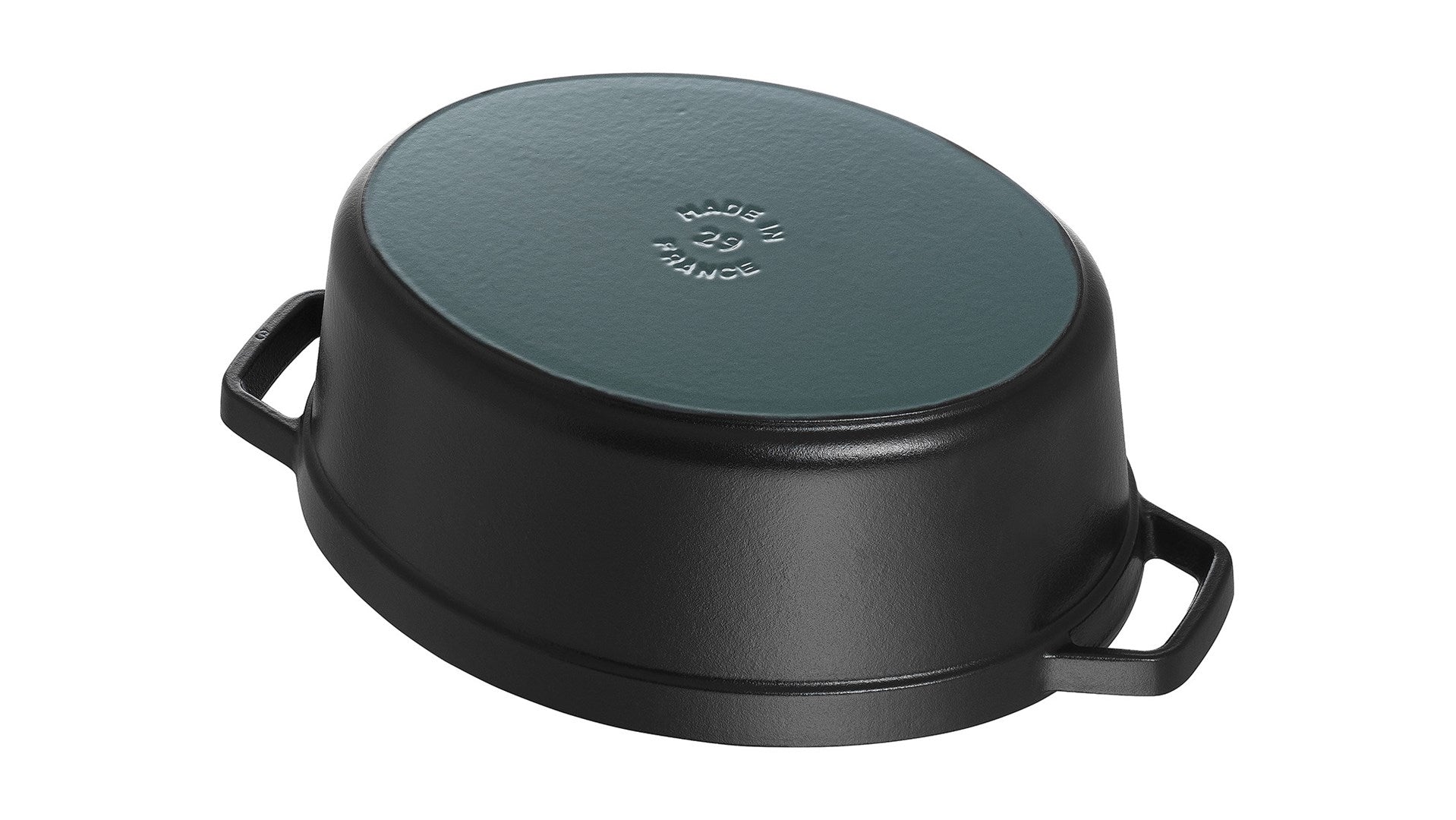 Staub Oval Cast Iron Pot 6.7L Black