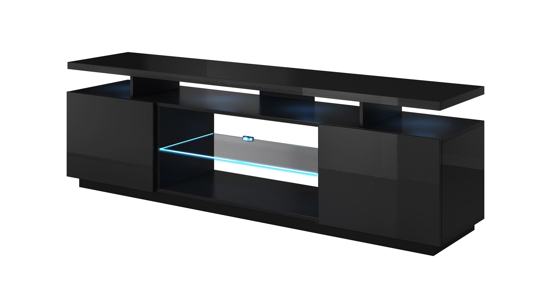 RTV Cabinet EVA 180x40x56 Black Glossy