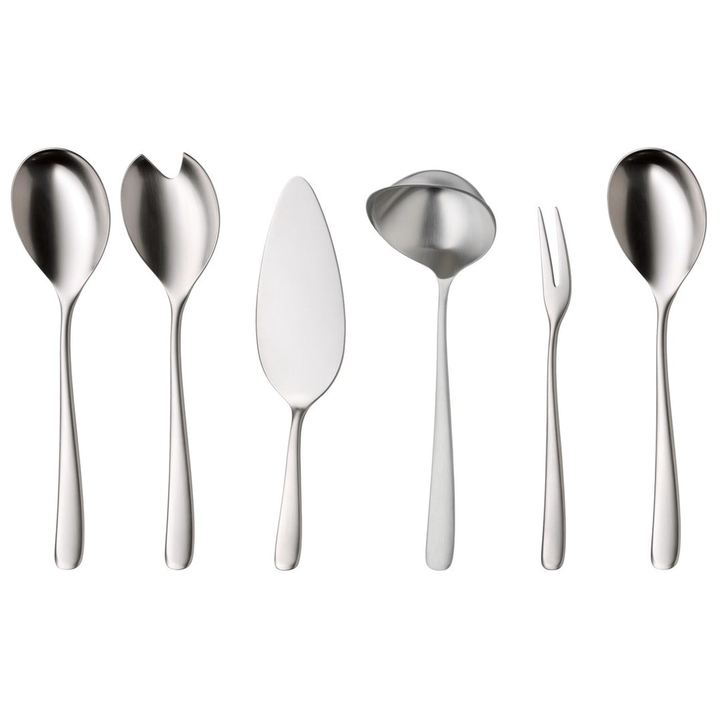 WMF Vision Cutlery Set for 12 People, 66 Pieces, 60 Pieces with Serving Utensils
