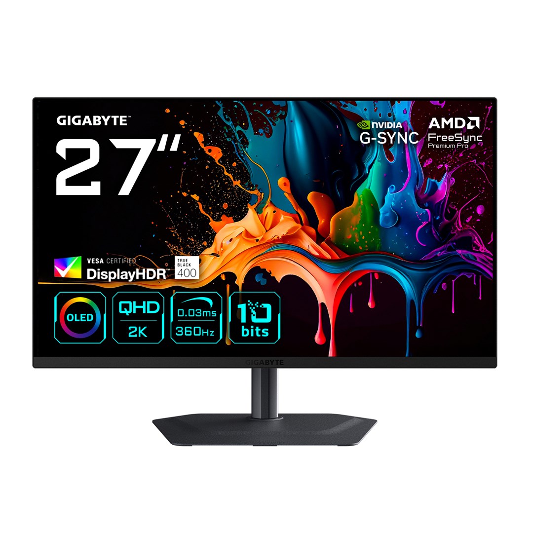 GIGABYTE MO27Q3 27 OLED 2K QHD Gaming Monitor 360Hz