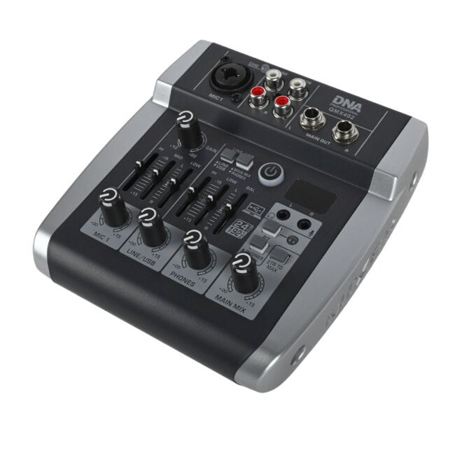 DNA QMX402 Analog Mixer Bluetooth Rechargeable Battery