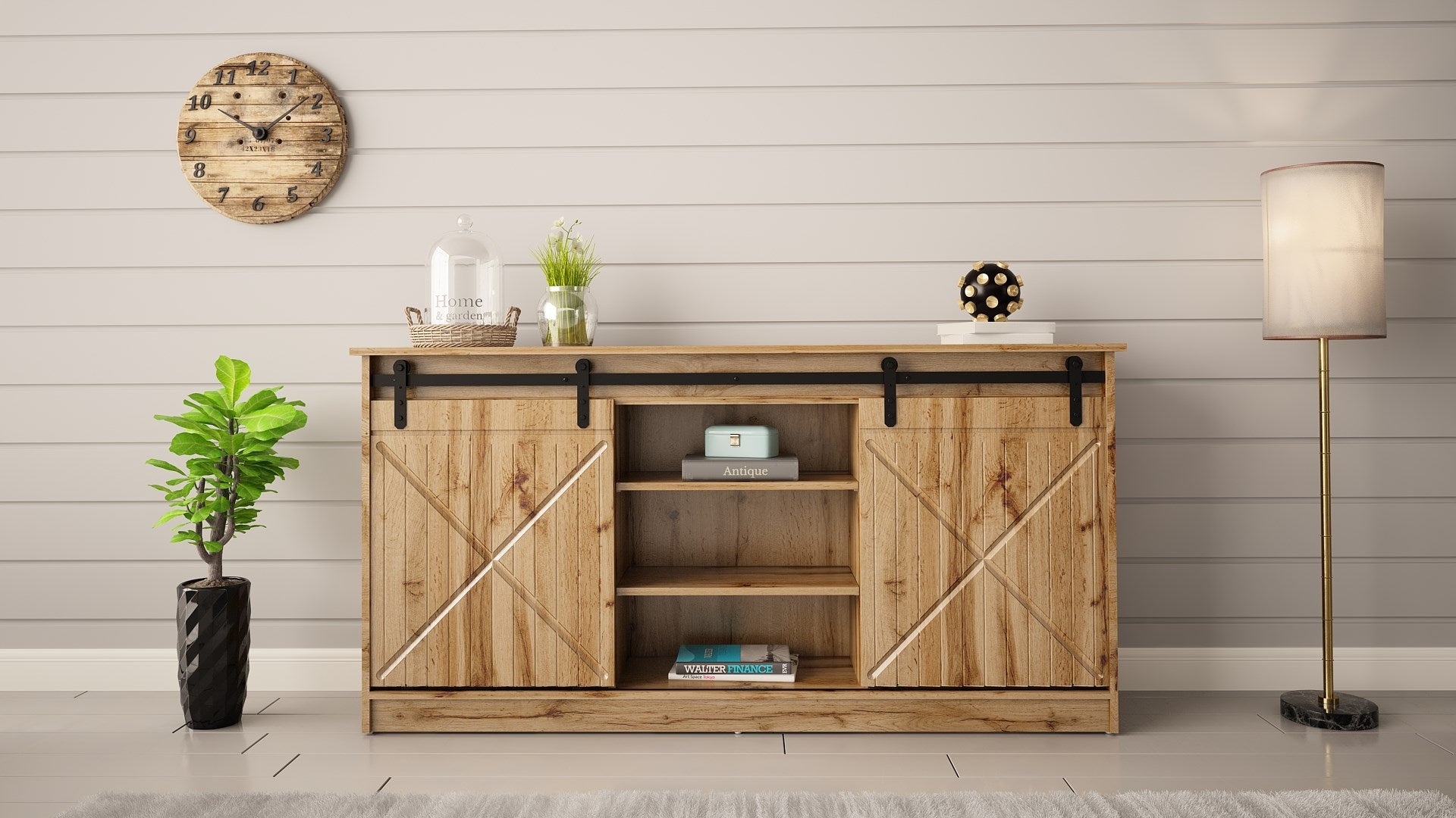 Chest of Drawers 160x80x35 GRANERO Oak Wotan - Stylish Storage