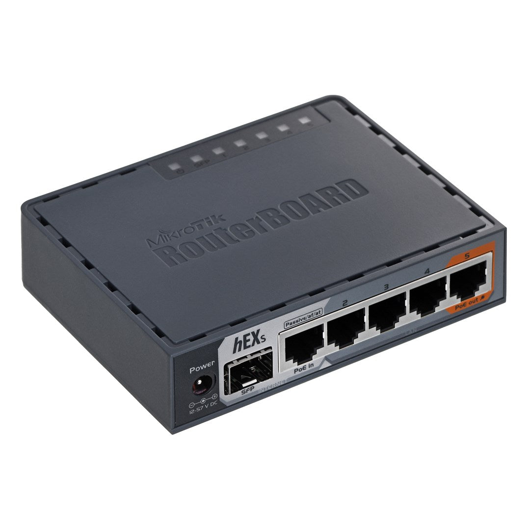 Mikredik RouterBOARD hEX S - Router - 4-Port-Switch - GigE - WAN-Ports: 2